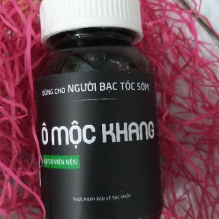 Ô Mộc Khang 50 Viên-  Hà Thủ Ô, mã đề, cỏ mực,.. ngăn tóc bạc sớm, kích thích tóc mới mọc đen