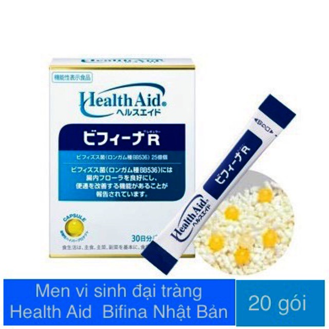 Bột men vi sinh Health Aid Nhật bản hộp 20 gói