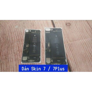 Dán skin mặt lưng iphone 7 / 7plus