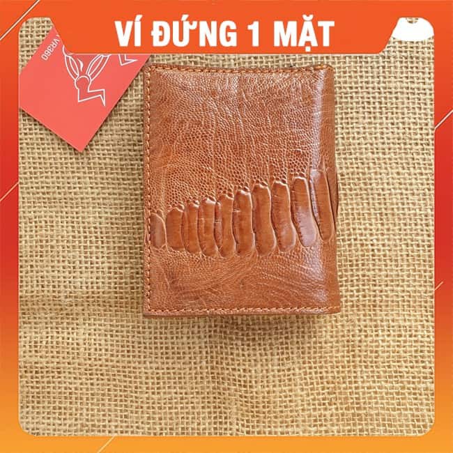 Ví Da Đà Điểu Form Đứng 1 Mặt