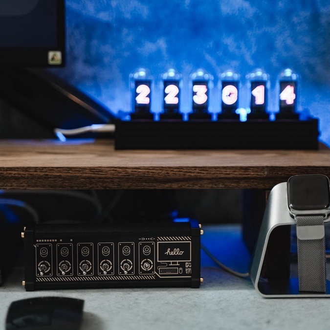 Công Tắc tổng CyperPunk cấp nguồn cho 6 thiết bị USB tối ưu cho không gian làm việc gọn gàng ngăn nắp