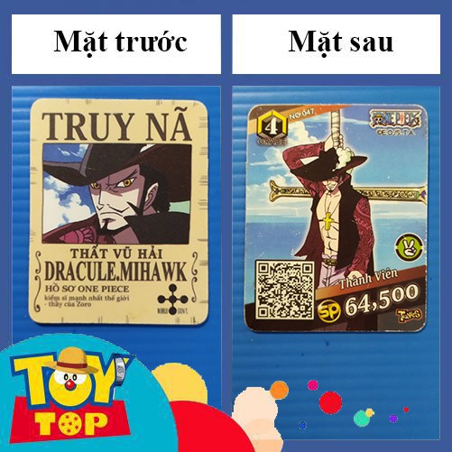 [Một Thẻ ] Thẻ Toonies One Piece phiên bản truy nã việt hóa - đời đầu ( truy lùng kho báu ): Tổng hợp 2 thẻ 2nd