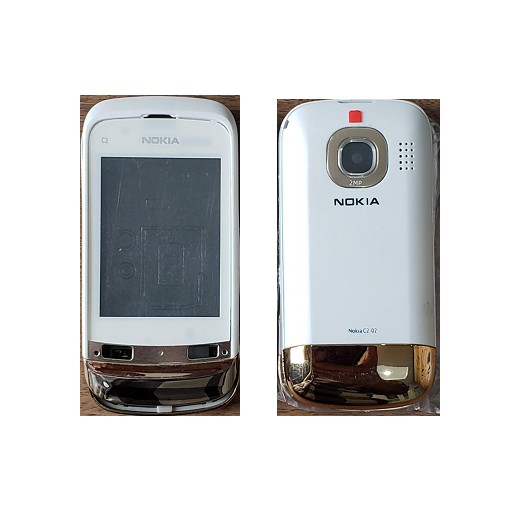 Vỏ điện thoại Nokia C2-02 ( Có sườn - không phím )