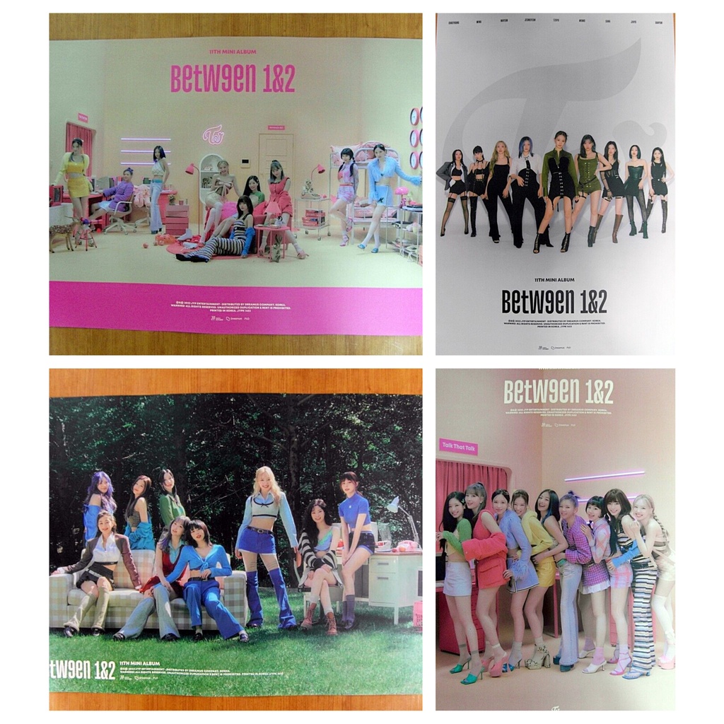Poster Kpop TWICE chính hãng có ống tube nhựa bảo vệ hàng có sẵn