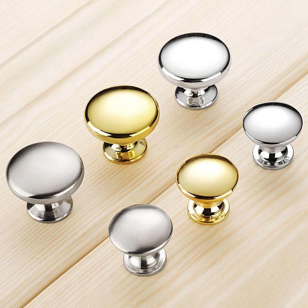 1 Tay Nắm Cửa Hình Nấm Bằng Kim Loại Đơn Giản Kèm Ốc Vít Tiện Dụng
