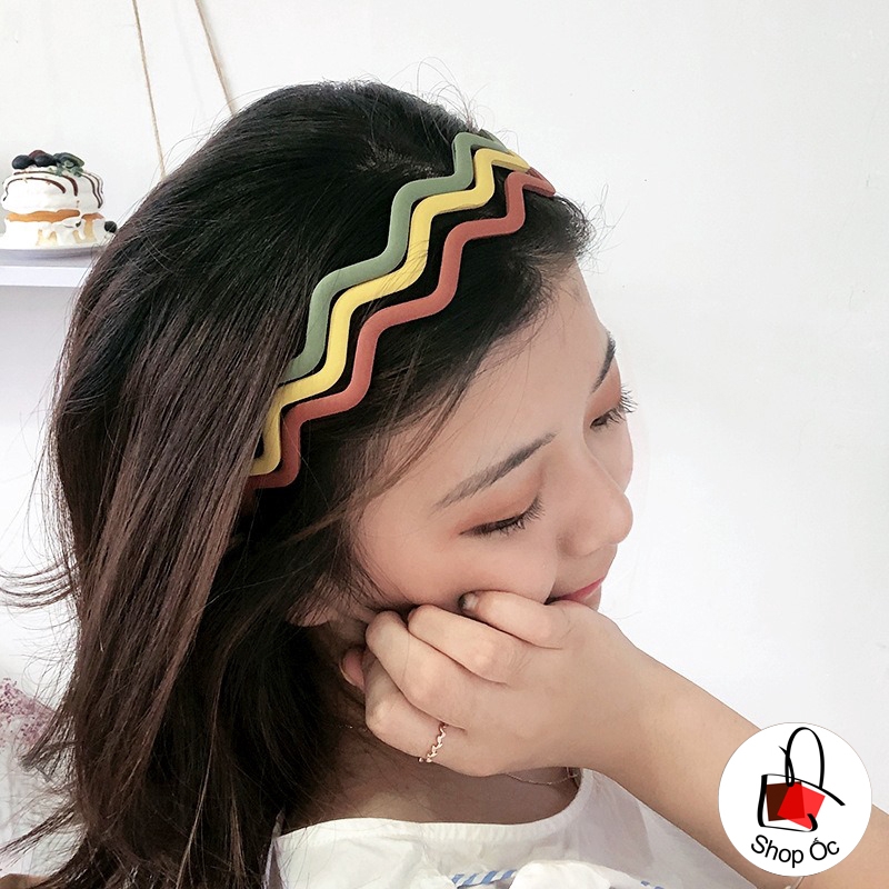 Mini Satin Headband Bờm Cài Tóc Nhỏ Xinh Xắn Màu Sắc Phong Cách Mới K10