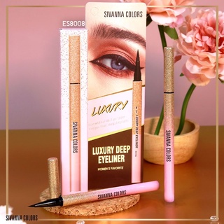 Bút Kẻ Mắt Nước Siêu Mảnh Lâu Trôi Sivanna Luxury Deep Eyeliner ES8008