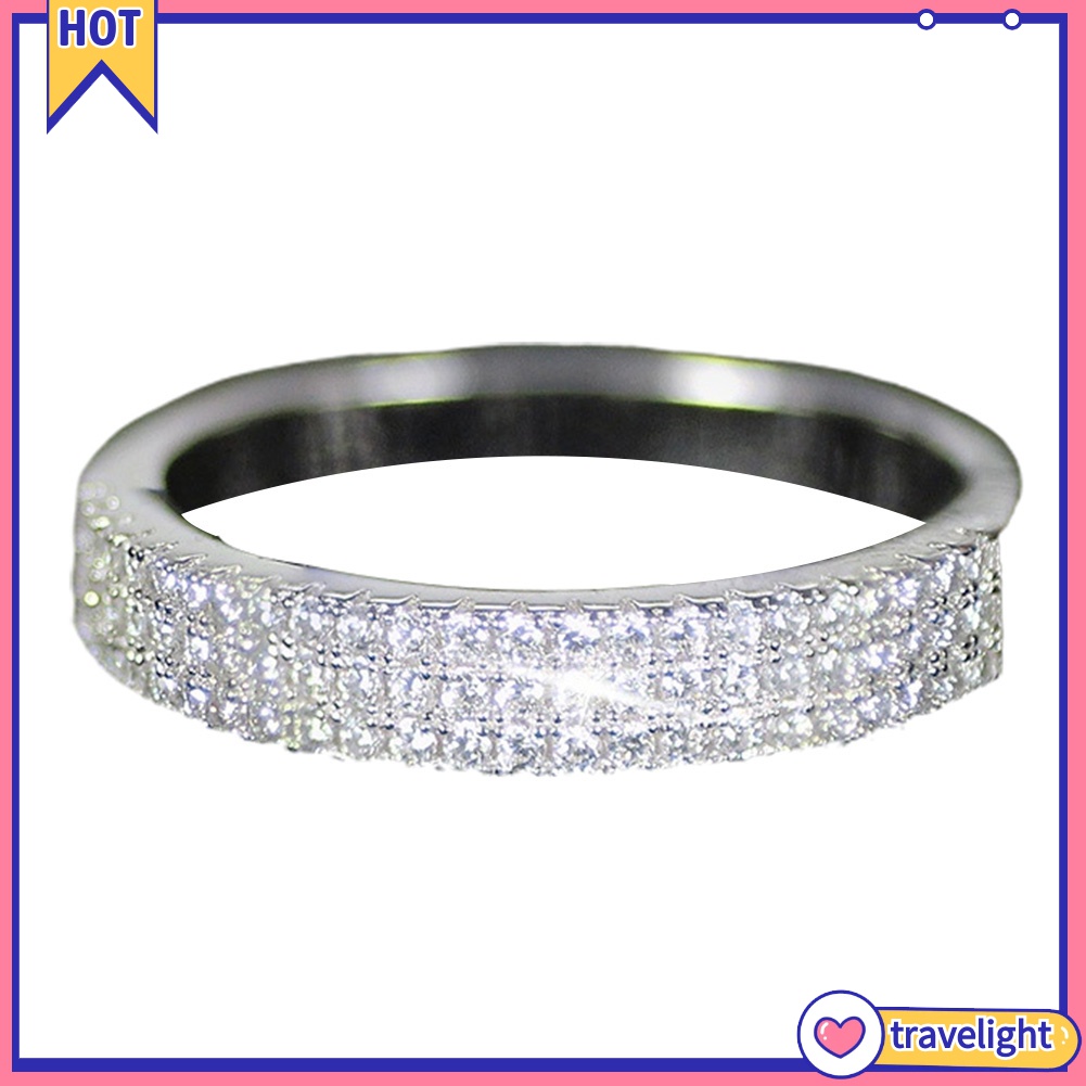 Nhẫn đính đá nhiều lớp sang trọng cho nữ