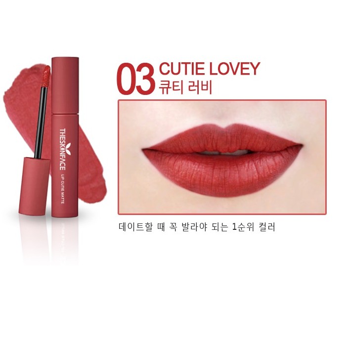Son kem lì The Skin Face Lip Cutie Matte