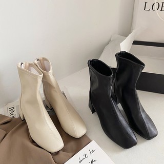 💖FULLBOX BOOT💖 BỐT NGẮN CỔ 5 phân mũi vuông