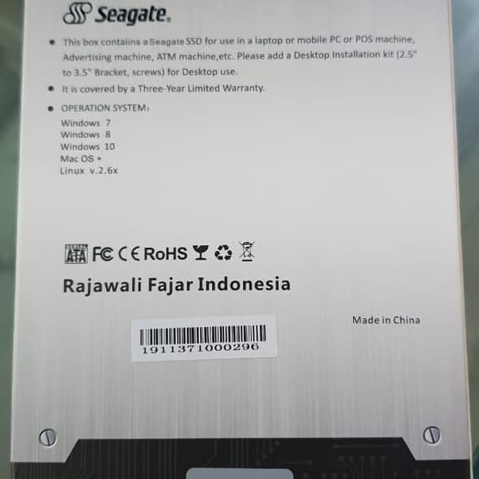 Thẻ Nhớ Ssd Seagate 120gb Sata - 3 Năm Chất Lượng Cao