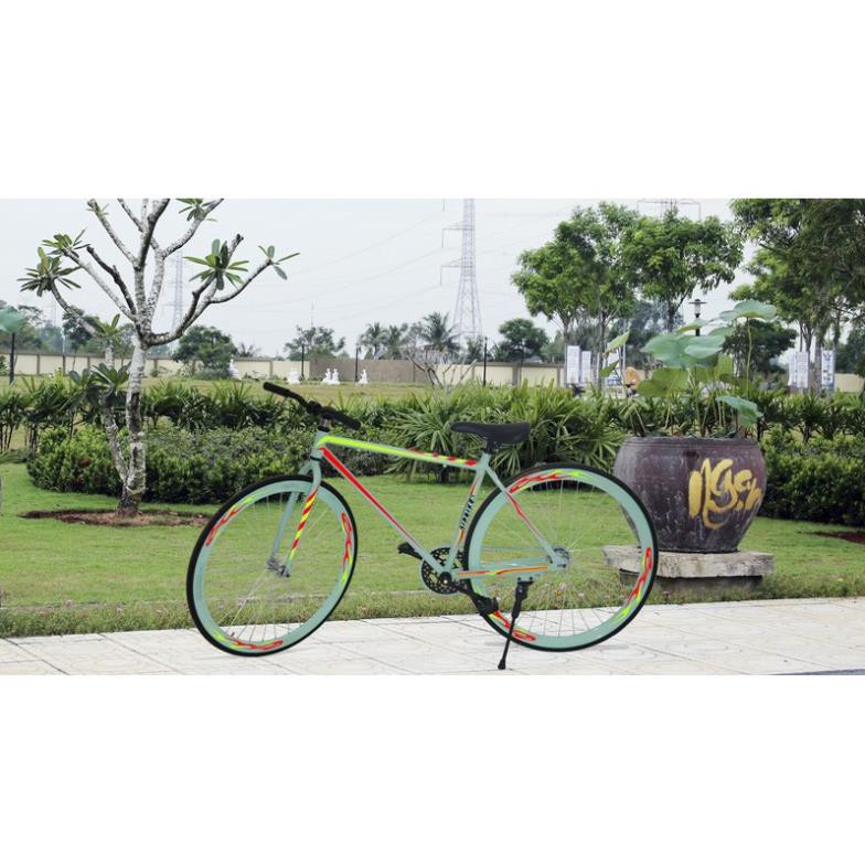 Cato123 AKS  Xe đạp Fixed Gear Air Bike MK78 (màu trắng)