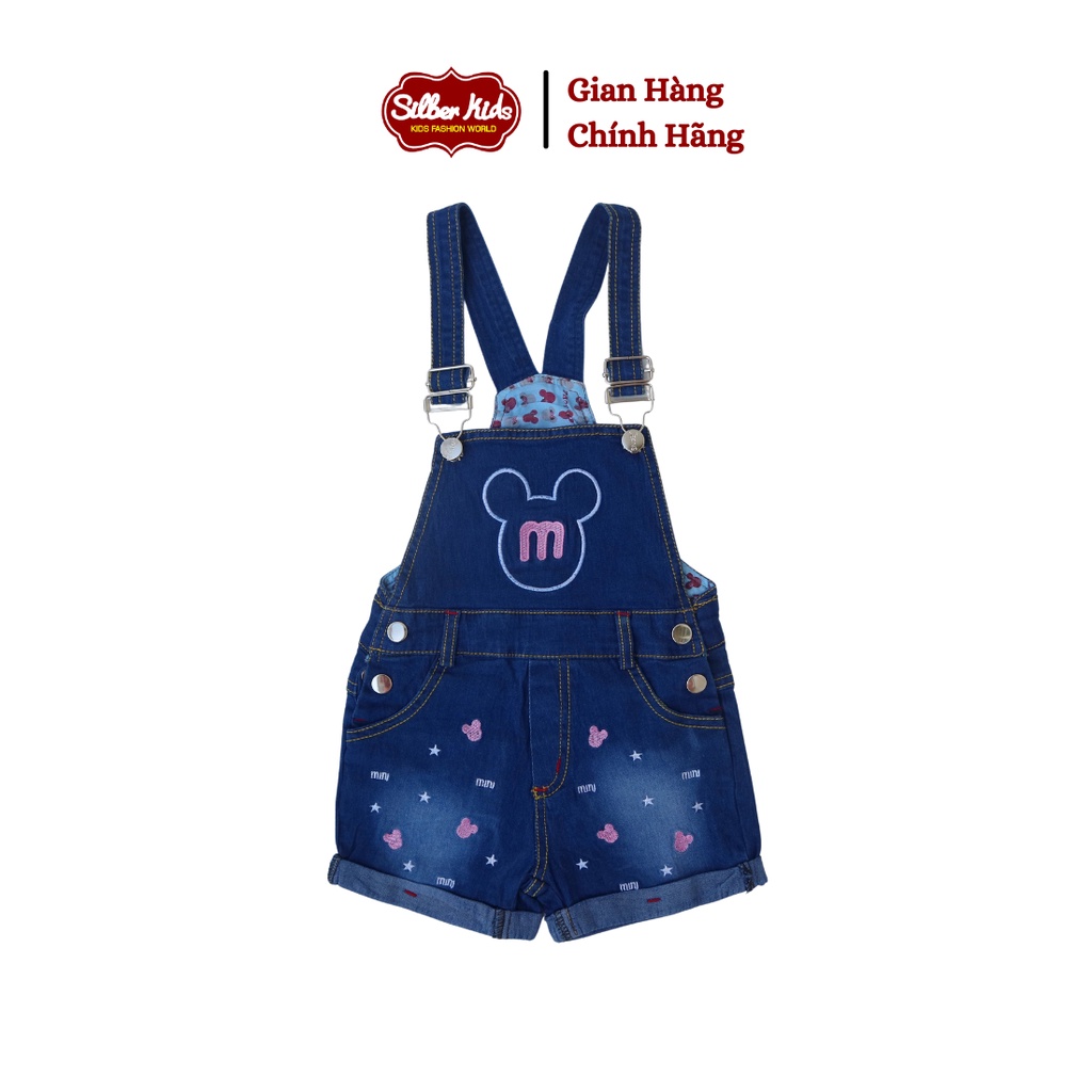 Quần Yếm Bé Gái Thêu Chữ M Xinh Xắn SILBER KIDS