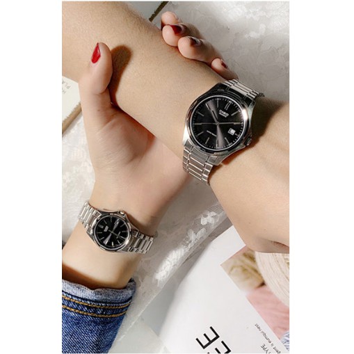 Đồng hồ Nam Nữ Casio LTP MTP-1183A mặt kim dây thép - chính hãng