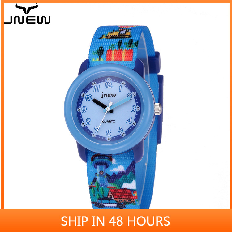 Đồng Hồ Đeo Tay Hoạt Hình Dây Ruy Băng Đáng Yêu Cho Bé