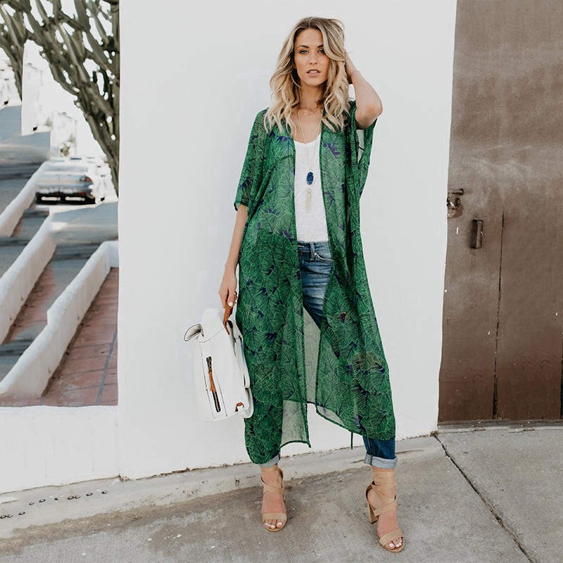 Áo khoác hoạ tiết hoa chống nắng cho nữ | BigBuy360 - bigbuy360.vn