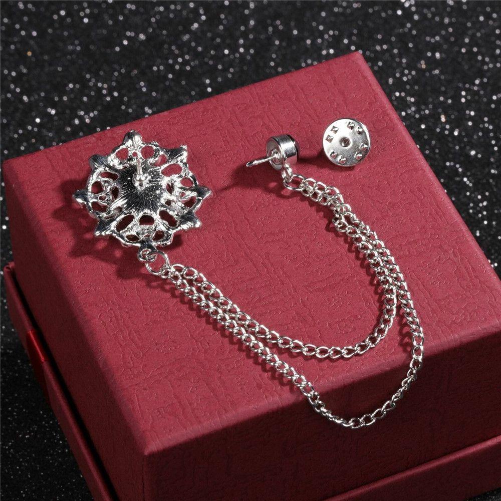 Kẹp Cổ Áo Dạng Chuỗi Tua Rua Thời Trang|Ghim Cài Cổ Áo Thiết Kế Đơn Giản Tiện Dụng