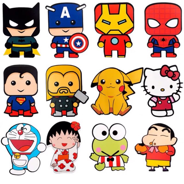 Lì Xì Thế Hệ Mới - Set 10 Túi Lì Xì Phiên Bản ChiBi Nhân Vật Hoạt Hình Thần Tượng No.101381
