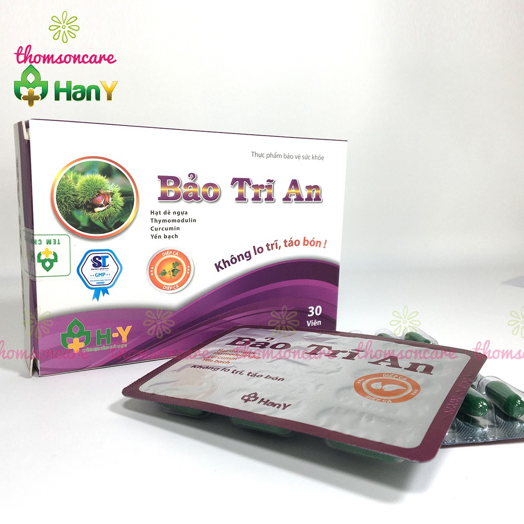 Bảo trĩ an - Hỗ trợ giảm táo bón từ chất xơ hòa tan, cao diếp cá, rutin và thảo dược Hộp 30 viên | BigBuy360 - bigbuy360.vn