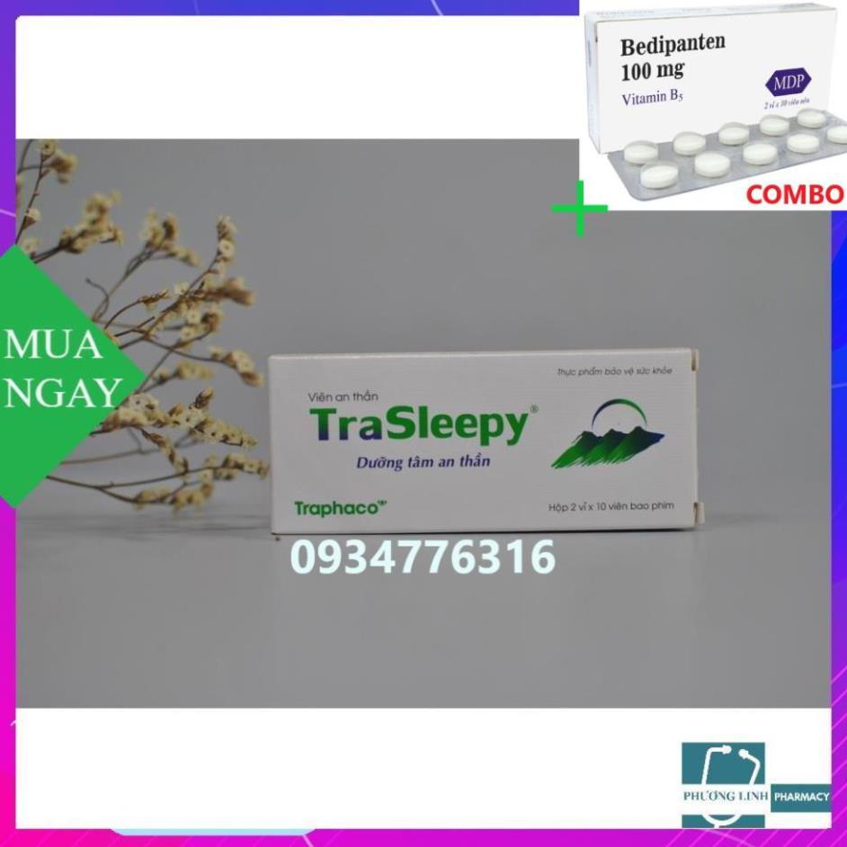 Combo Bedipanten 100mg +  TRASLEEPY SẢN PHẨM HỘ TRỌ GIÚP NGỦ NGON, GIẢM LO ÂU