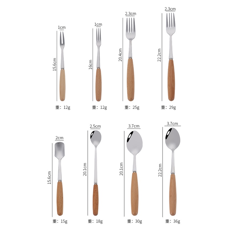 Bộ Muỗng Đũa Nĩa Bằng Thép Không Gỉ