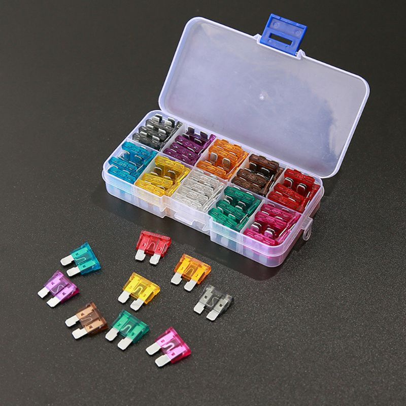 Set 100 Cầu Chì 2-35A Lưỡi Mini Cho Xe Ô Tô