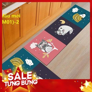 Bộ 2 thảm lót sàn bếp mẫu mới 40x60cm và 40x120cm