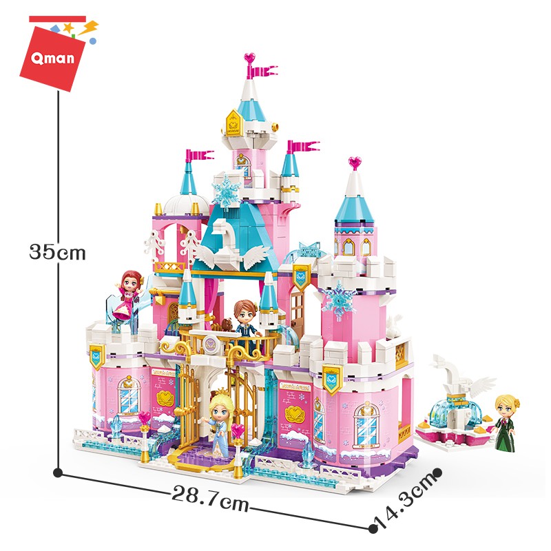 Đồ chơi xếp hình Qman 2616 - Lâu đài tuyết