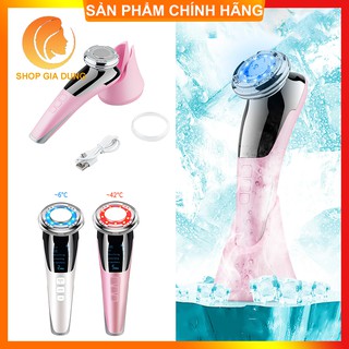 Búa Điện Di Nóng Lạnh 🌷CHẤT🌷 Massage Mặt, Đẩy Sâu Tinh Chất, Trị Liệu Ánh Sáng Sinh Học [ILF-9999][Bảo Hành 6 Tháng]