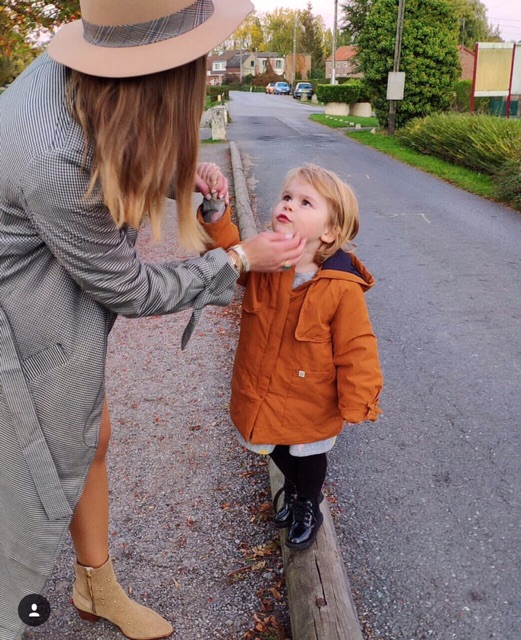 Áo khoác kaki Zara xuất bé gái/bé trai màu nâu bò
