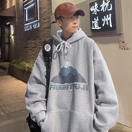 Áo Hoodie Tay Dài Dáng Rộng In Họa Tiết Thời Trang Mùa Thu Dành Cho Cặp Đôi