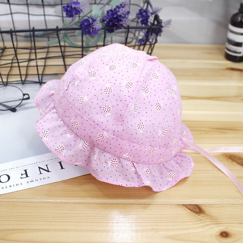 Mũ tai bèo in họa tiết hoa đáng yêu dễ thương cho bé