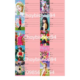 Nhãn vở TWICE FANCY YOU