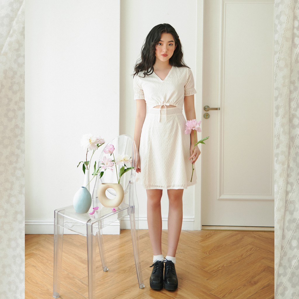 BLEUBIRD Váy hoa dáng A hở eo FLORENTINA DRESS | BigBuy360 - bigbuy360.vn