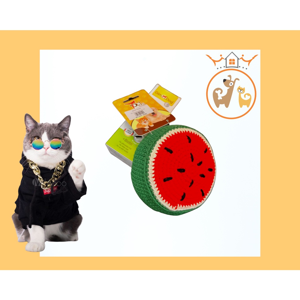 Đồ chơi dưa hấu đan len