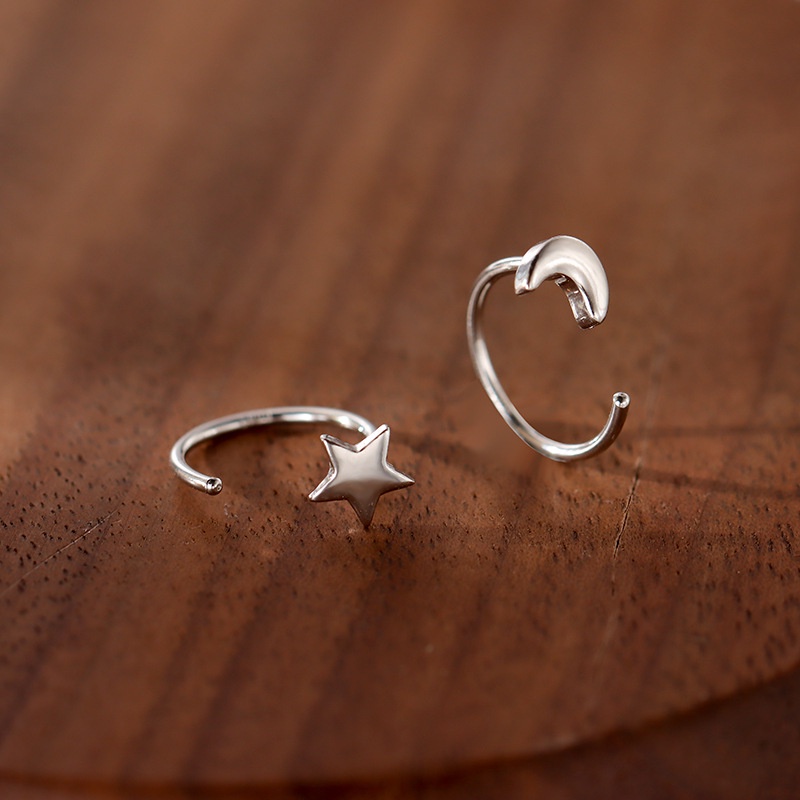 Khuyên Tai Dạng Móc Mạ Bạc 925 Hình Trái Tim Đơn Giản Thời Trang Cho Nữ