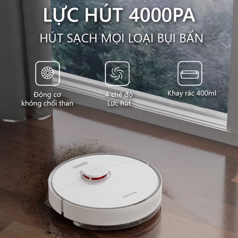 ✅Bản Quốc Tế✅ Robot Hút Bụi Lau Nhà Xiaomi Dreame D10 Plus ✅ Chính Hãng BH 12 Tháng