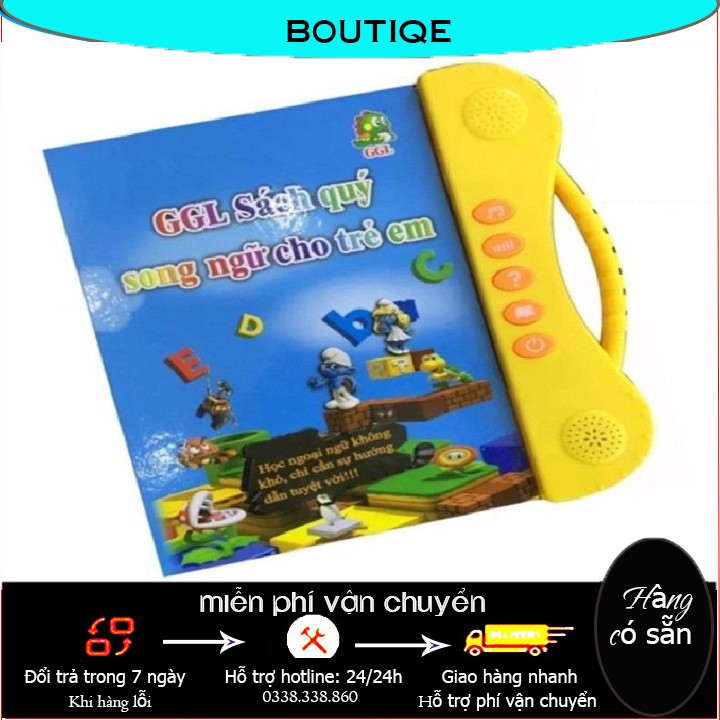 [HOT] Sách Nói Điện Tử Song Ngữ Anh- Việt Giúp Trẻ Học Tốt Tiếng Anh