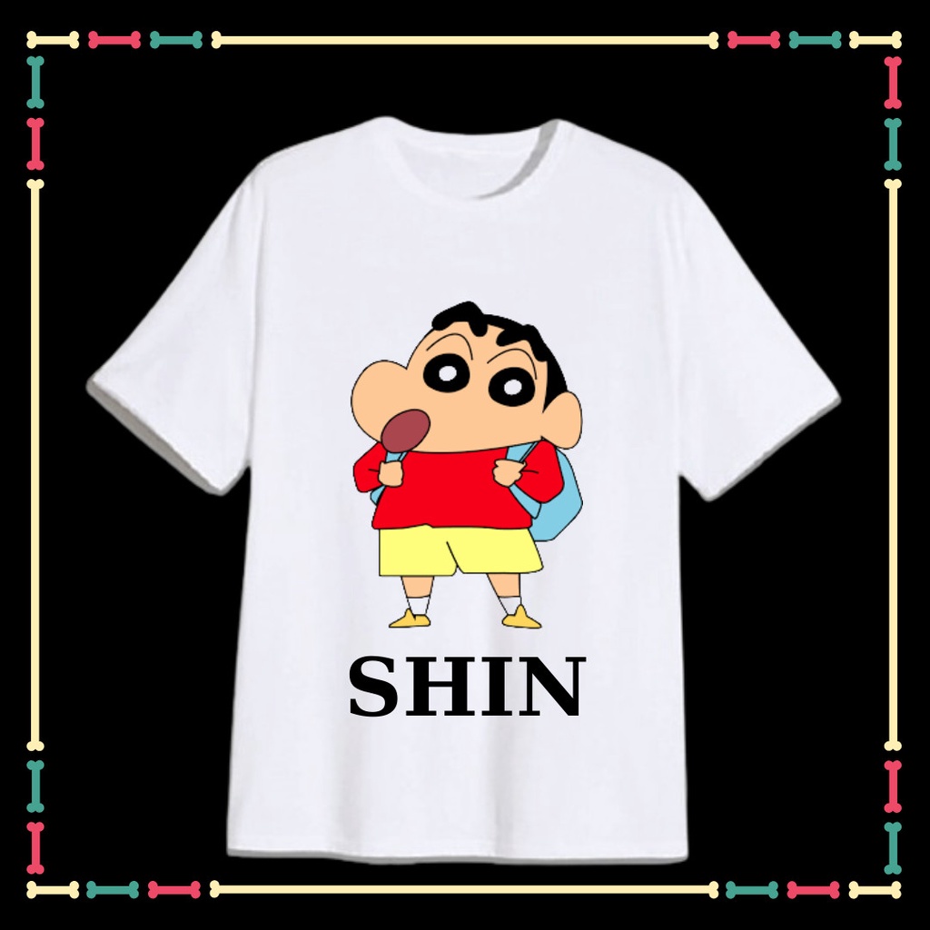 ÁO THUN XIN XÒ IN HÌNH SHIN - CẦU BÉ BÚT CHÌ ( TỪ 10KG ĐẾN 90KG, ĐỦ SIZE ÁO)