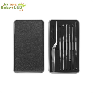 Ear Cleaning Set Spiral Ear Wax Cleaner Removal Tool Ear Pick Cleaner Tip Tweezer -Ended Baby Safe