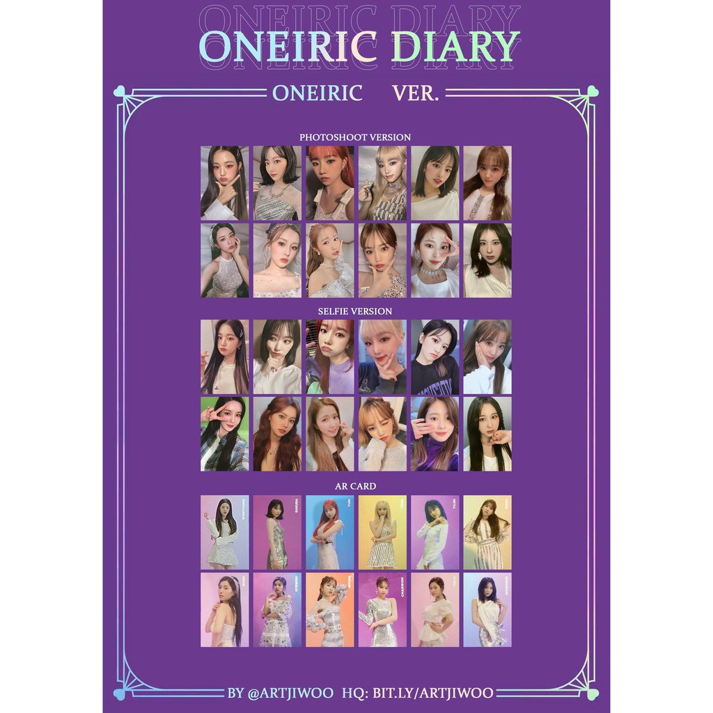 CARD UNOFF] Bộ ảnh in album Oneiric Diary của nhóm IZ*ONE