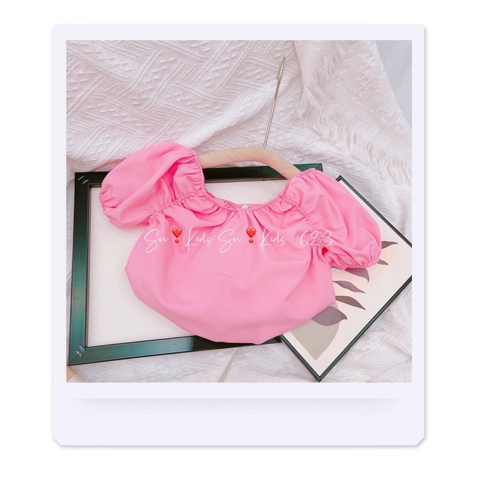 Váy thô hồng mềm mại cho bé gái