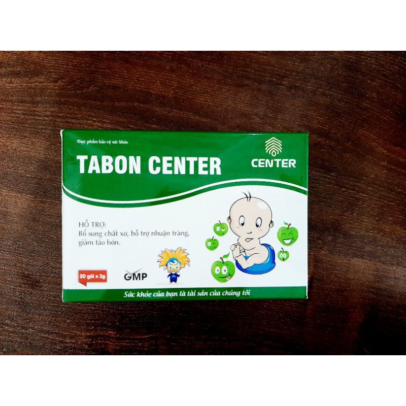 Tabon Center bổ sung chất xơ, hỗ trợ nhuận tràng (hộp 20 gói)