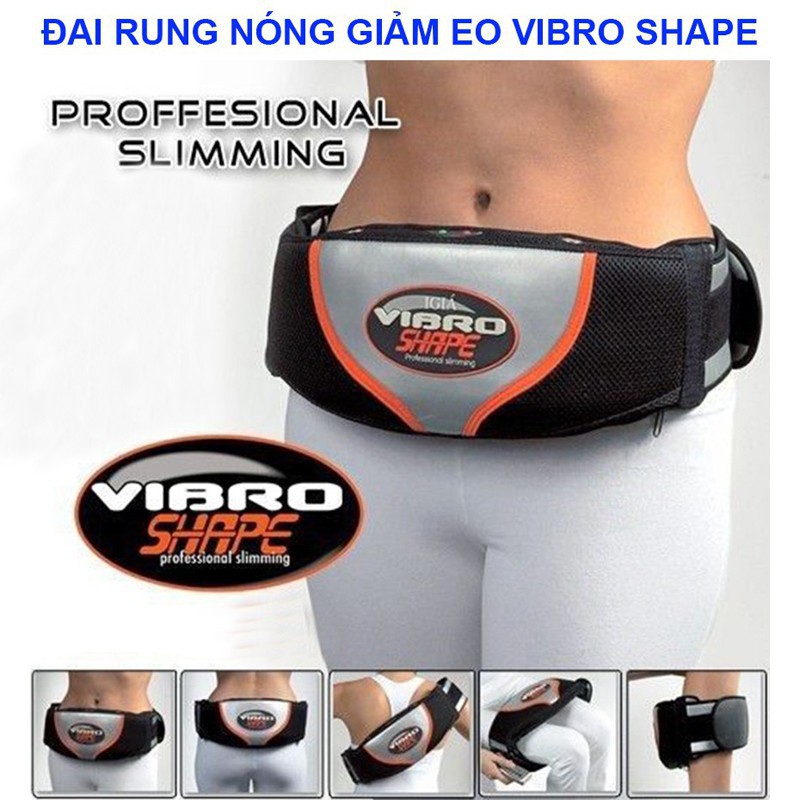 Đai rung nóng giảm mỡ bụng Vibro Shape , Máy mát xa