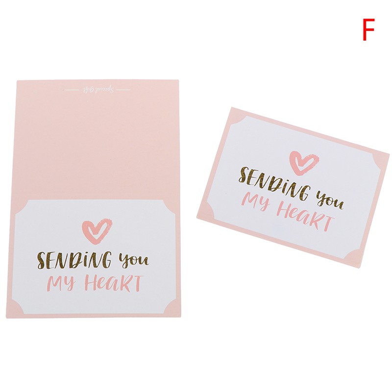 Set 10 Thiệp Chúc Mừng Ngày Valentine / Sinh Nhật / Valentine