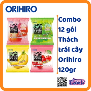 Combo 12 gói Thạch trái cây Orihiro 120gr