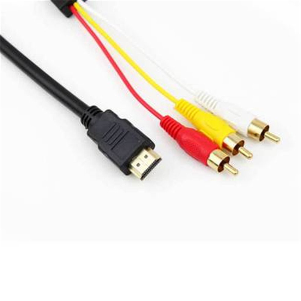 Dây Cáp Âm Thanh / Video Chuyển Đổi Hdmi Sang Av Hdmi-compatible Sang 3rca 3rca