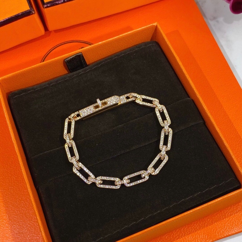 Vòng tay cao cấp của Hermes HM lắc tay mắt xích thời trang cho nữ siêu xinh