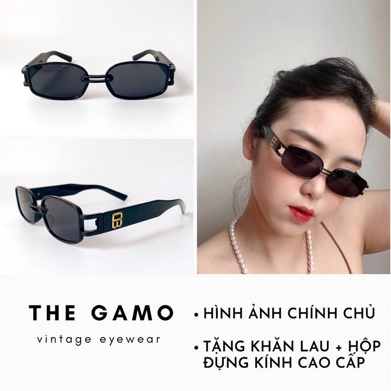 Kính mát kính râm nam nữ GAMO gọng chữ nhật phong cách vintage retro | BigBuy360 - bigbuy360.vn