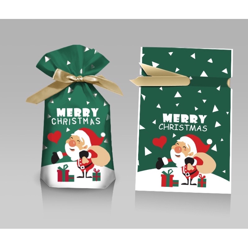 Set 10 túi rút Noel size to 23 x 34 cm